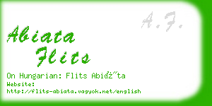 abiata flits business card